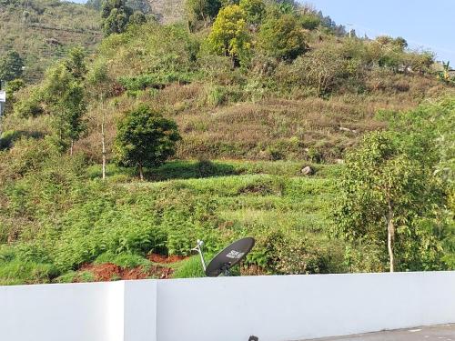 a skateboard sitting on the side of a hill at Kodai Diva Inn - Home Stay in Kodaikānāl