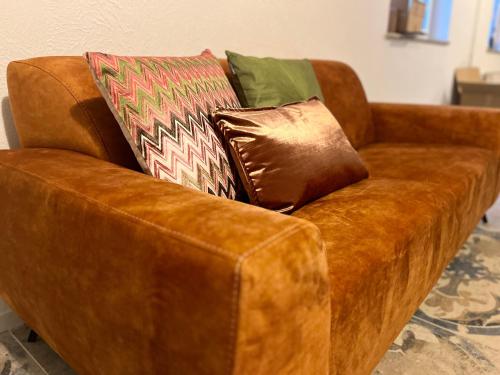 Χώρος καθιστικού στο Gästezimmer Klassen(T)raum