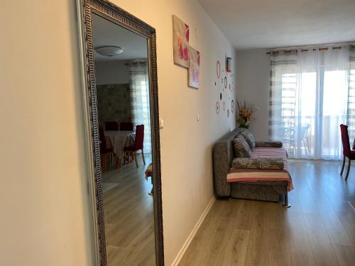 Χώρος καθιστικού στο Apartmani Vera
