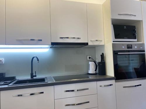 Η κουζίνα ή μικρή κουζίνα στο Apartmani Vera