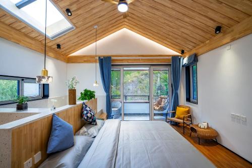 Posezení v ubytování Starstay Wuling Mountain B&B