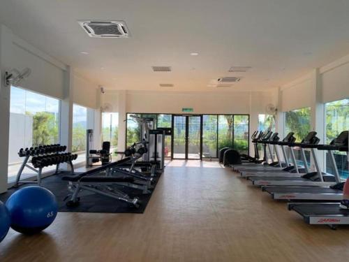 Fitness centrum a/nebo fitness zařízení v ubytování Traders garden c180