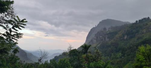 a view of a valley with mountains in the background at Country Homes in Ella