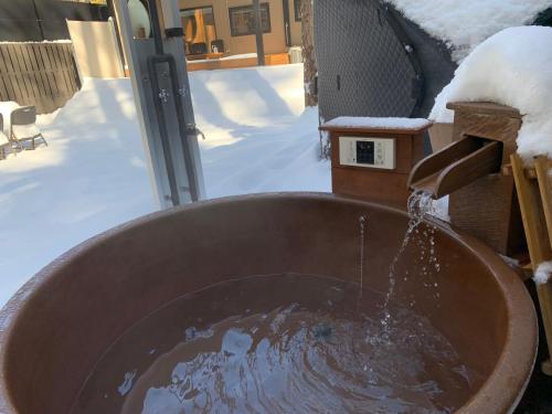 Fuji Fumoto Forest Hotspring ふもとの森温泉 v zimě