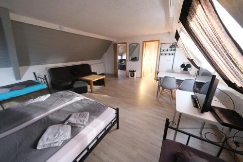 Χώρος καθιστικού στο B und B Titisee Hotel Sonnenmatte nahe Badeparadies