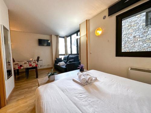 Postel nebo postele na pokoji v ubytování Apartamentos Princesa Park 3000