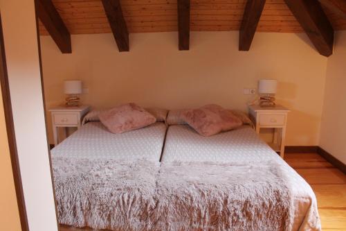 Katil atau katil-katil dalam bilik di Casa Rural Anie