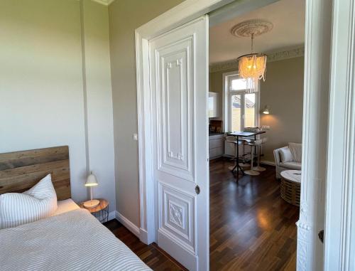 Ένα ή περισσότερα κρεβάτια σε δωμάτιο στο Seaside Apartments Austernbank
