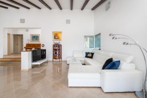 Χώρος καθιστικού στο Villa Dea