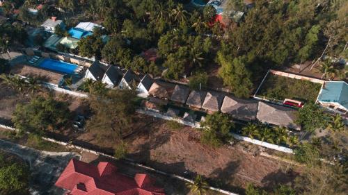 an overhead view of a row of houses at Sunset Villas Palauig Zambales in Palauig