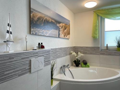 Koupelna v ubytování Holiday home in Walkenried with sauna