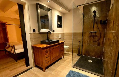 Koupelna v ubytování Zwaan's Place