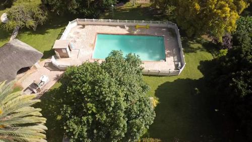 an overhead view of a swimming pool in a yard at Neat standard room in guesthouse - 2088 in Bulawayo