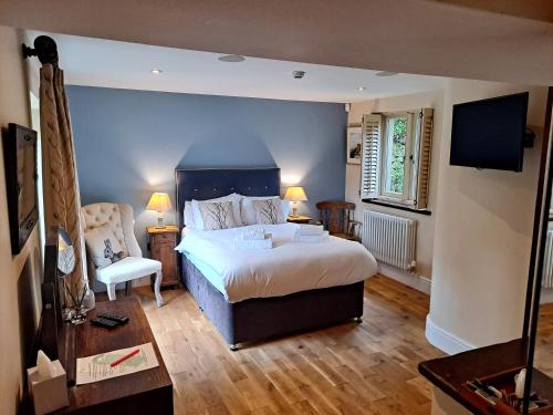 Postel nebo postele na pokoji v ubytování Robin Hood Farm B&B