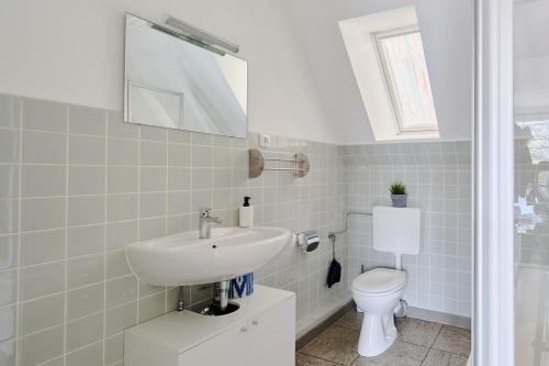 Ένα μπάνιο στο Ferienwohnung Trave Ufer Moba-Travel