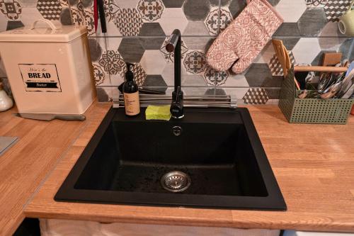 Dapur atau dapur kecil di Kantreküla Apartment