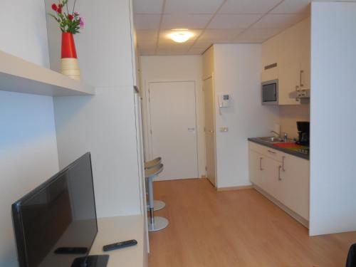 Cuisine ou kitchenette dans l'établissement Studio Grand Place