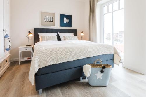 Postel nebo postele na pokoji v ubytování Strandvilla Apartment Meeresglück