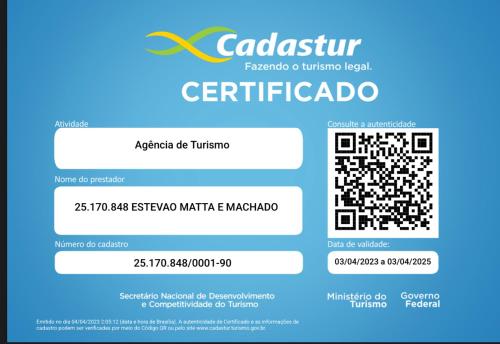 a screenshot of the credentials for centricricado website at Vila Dos Diamantes - Lencois Bahia in Lençóis