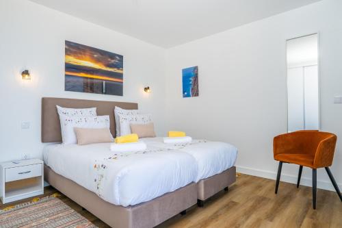 Ένα ή περισσότερα κρεβάτια σε δωμάτιο στο Villa Camelia
