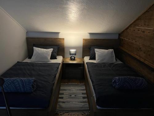 Postel nebo postele na pokoji v ubytování Apartment Buga Bilje