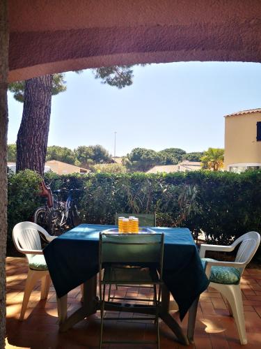 Apt t2/4 pers/ rez de jardin\pinède\piscine