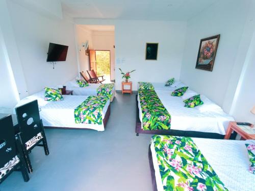 Postel nebo postele na pokoji v ubytování Hotel del Campo