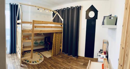 Cama o camas de una habitación en Chalupa Bořanovice