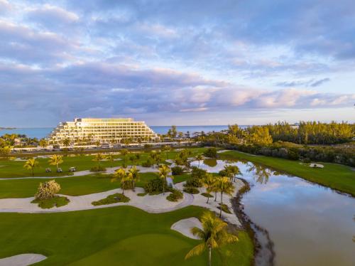 a view of the resort from the golf course at Goldwynn Resort & Residences in Nassau