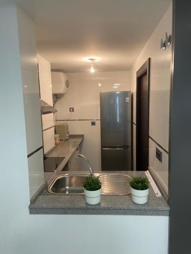 Una cocina o cocineta en Silgar 22
