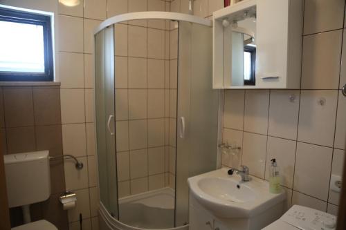 Koupelna v ubytování Apartment Drazan