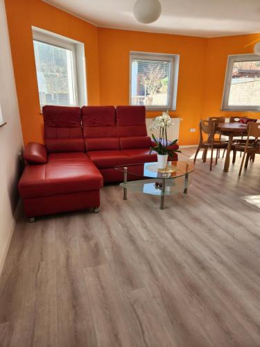 Χώρος καθιστικού στο Apartma Nika