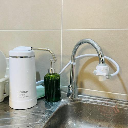 a kitchen sink with a soap dispenser next to it at KULAI IOI MALL D'Putra Suites Near JPO Senai Airport 