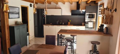 Dapur atau dapur kecil di le chalet