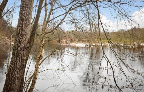 a view of a body of water with trees at Gorgeous Apartment In Målilla With Wifi in Målilla