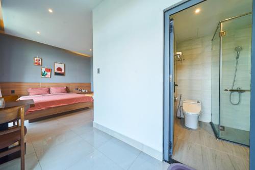 Phòng tắm tại LIA Homestay Grand World Phu Quoc - Sunny Venice Apartment