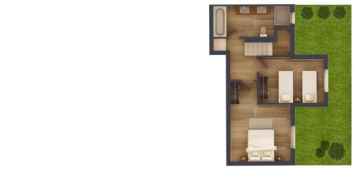 a rendering of a floor plan of a house at Kappa Resort in Paliouri