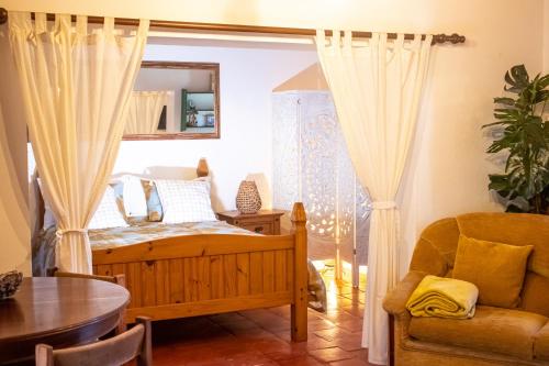Ruang duduk di Quinta da Mimosa