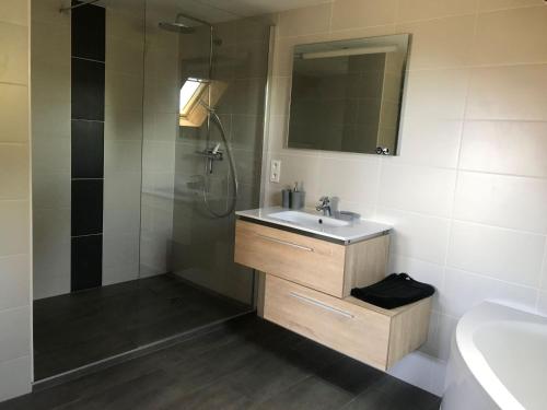 Ванная комната в Chambre d'hôtes Carélie et Laponie