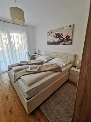Χώρος καθιστικού στο Apartman LEO