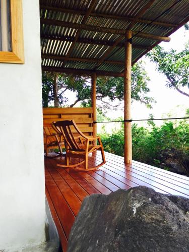 Isleta El Espino Ecolodgeにあるバルコニーまたはテラス
