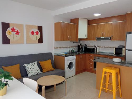 A kitchen or kitchenette at PEDRUCHO POINT, menor sea & mediterranean sea views