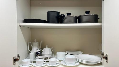 Dapur atau dapur kecil di MNU - Nações Unidas By Anora Spaces