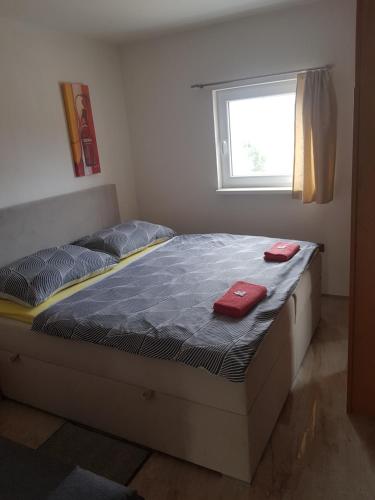 Katil atau katil-katil dalam bilik di Apartmán ANNA s vinným sklepem Pouzdřany