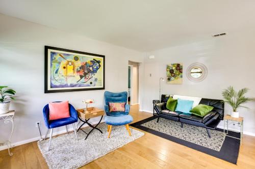 a living room with two chairs and a couch at Pet-Friendly San Diego Home with Patio 5 Mi to Dtwn in San Diego