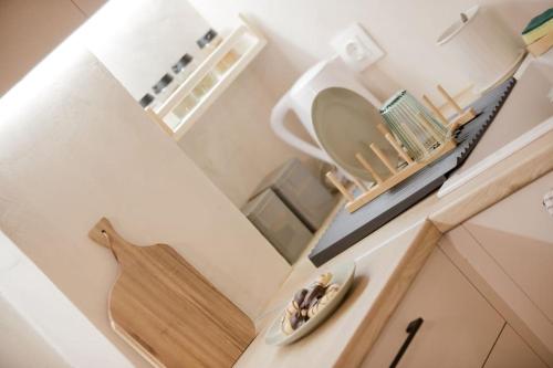 Dapur atau dapur kecil di Apo-Zachari elegant apartment