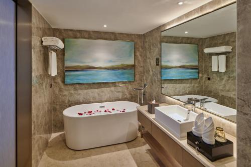 Salle de bains dans l'établissement LIUZHOU PENGYI Hotel