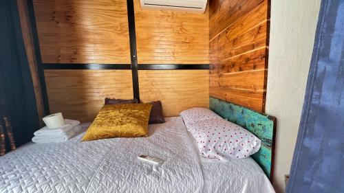 Ein Bett oder Betten in einem Zimmer der Unterkunft Mayan Spirit