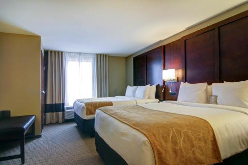 Katil atau katil-katil dalam bilik di Comfort Suites Carlsbad