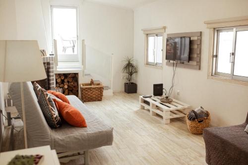 TV a/nebo společenská místnost v ubytování A Casa da Avó Cuca